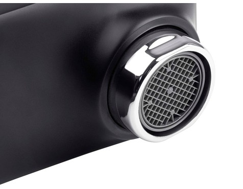 Grifo Lavabo Monomando Noir Negro Cromado