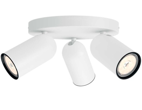 Plafó 3 Focus Led Philips Pongee Blanc