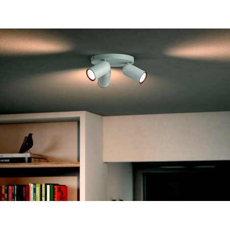 Plafó 3 Focus Led Philips Pongee Blanc
