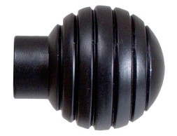 Terminal Cortina Esfera Negre Antique (2un)