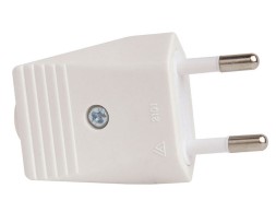 Clavija Salida Recta Blanca