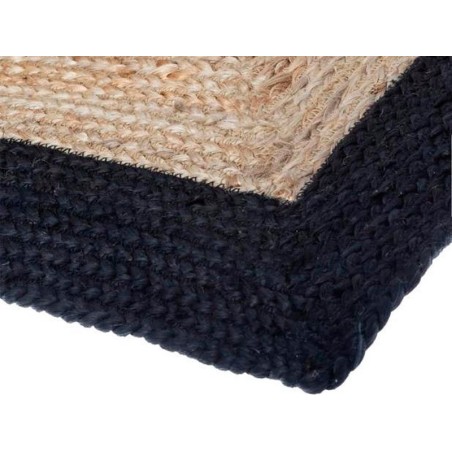 Catifa Jute Natural Vora Negre