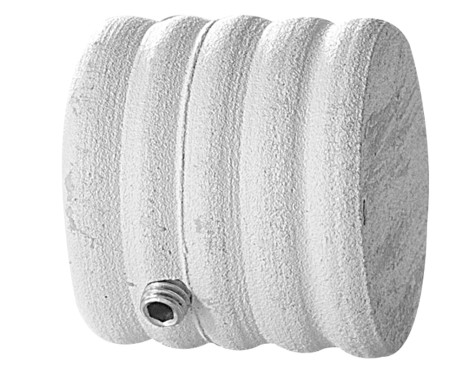 Terminal Cortina Tapón Blanco Beige Antique (2un)