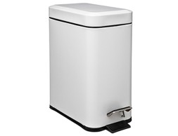 Papelera Baño Rectangular Blanca