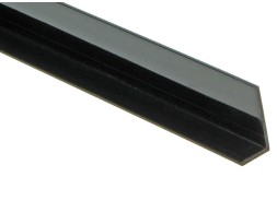 Perfil L Angular Pvc Negro