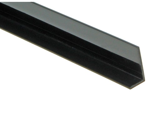 Perfil L Angular Pvc Negro