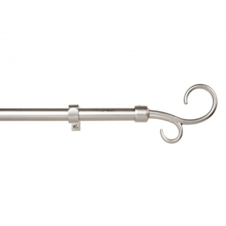 Barra Cortina Extensible Doble Bàcul Plata