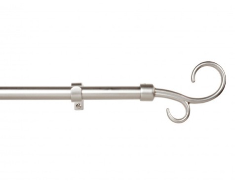 Barra Cortina Extensible Doble Bàcul Plata