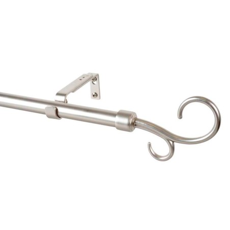 Barra Cortina Extensible Doble Bàcul Plata