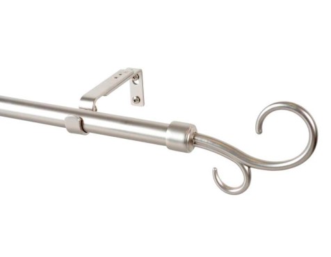 Barra Cortina Extensible Doble Bàcul Plata
