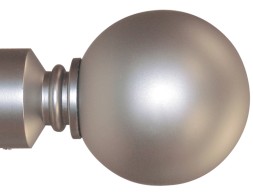 Terminal Cortina Esfera Plata Eclectic