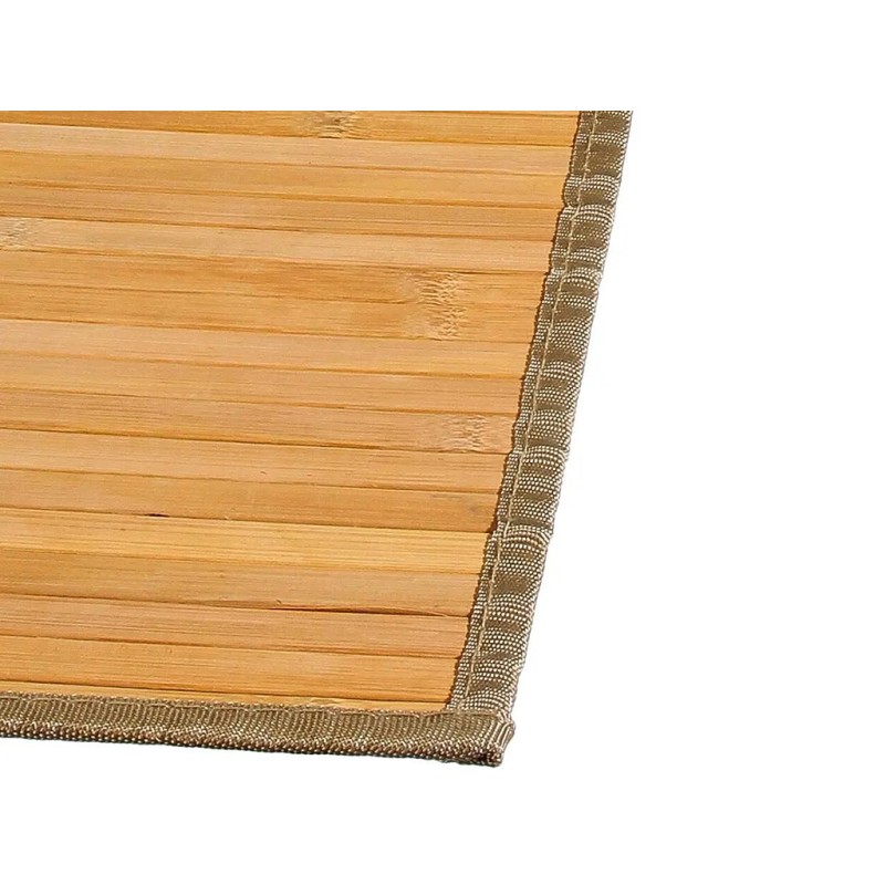 Alfombra baño bambú natural 800x5x500 mm