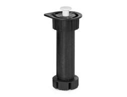 Pota Moble Cuina Abs Negre (4un) Ø34X132-220mm