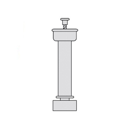 Pota Moble Cuina Abs Negre (4un) Ø34X132-220mm