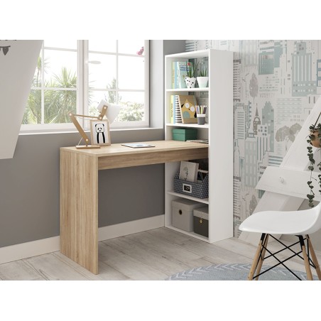 Escritorio Gio Plus Roble Canadian Blanco Artik
