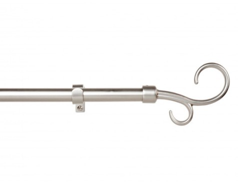 Barra Cortina Extensible Doble Bàcul Plata