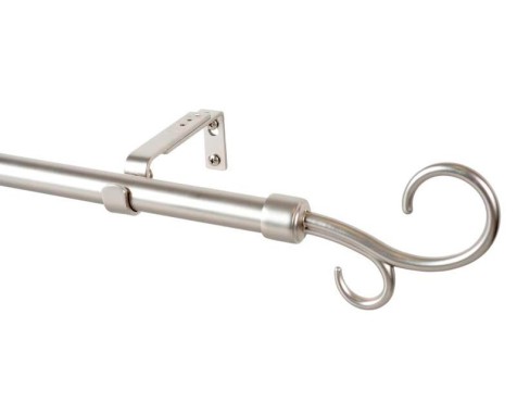 Barra Cortina Extensible Doble Bàcul Plata