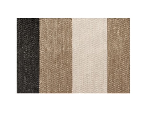 Alfombra Vinílica Living Deco Franjas Camel
