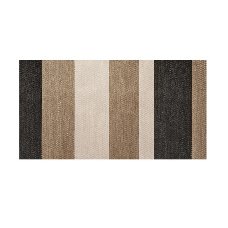 Alfombra Vinílica Living Deco Franjas Camel