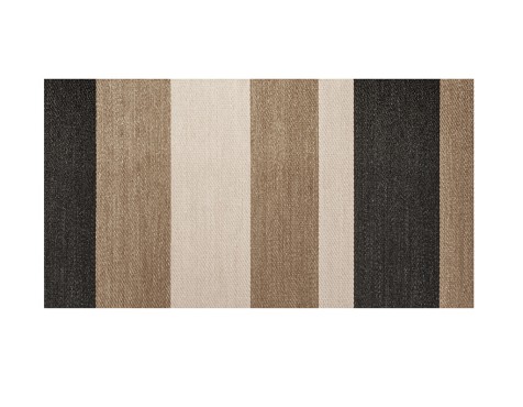 Alfombra Vinílica Living Deco Franjas Camel