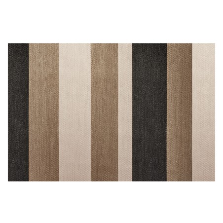 Alfombra Vinílica Living Deco Franjas Camel