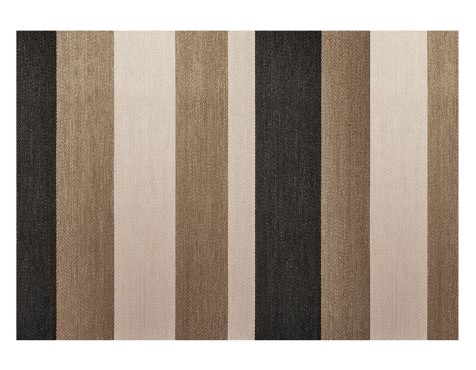 Alfombra Vinílica Living Deco Franjas Camel