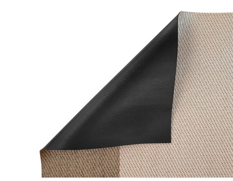 Alfombra Vinílica Living Deco Franjas Camel