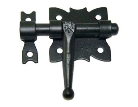 Cerrojo Puerta Ligero Negro