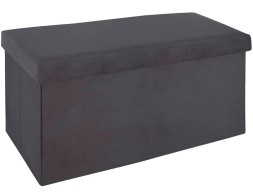 Puf Doble Plegable Gris Fosc