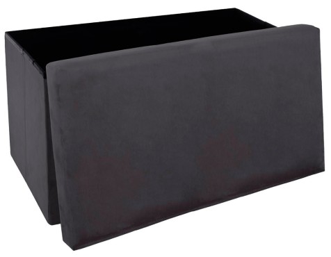 Puf Doble Plegable Gris Fosc