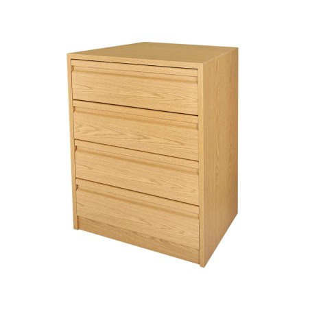 Cajonera Armario Montada Roble 4 Cajones 500mm