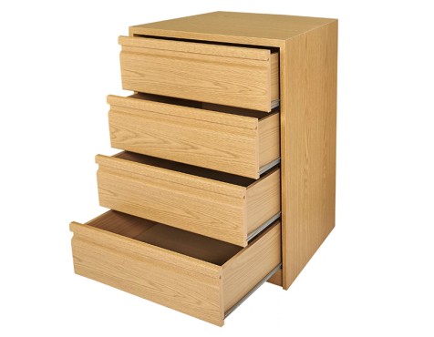 Cajonera Armario Montada Roble 4 Cajones 500mm