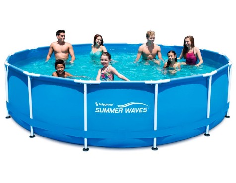 Piscina Tubular Redonda Summer Waves C/Depuradora
