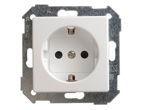 Base Enchufe Schuco Simon s82 Blanc