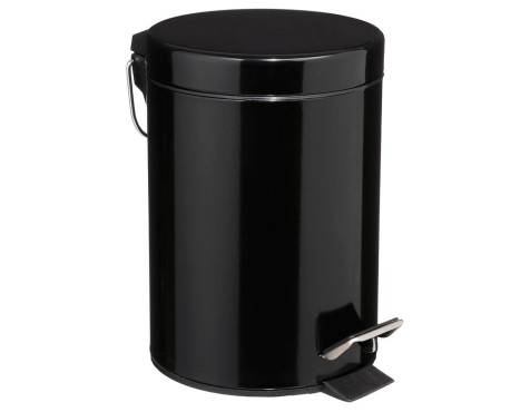 Paperera Bany Amb Pedal Negre