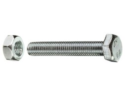 Tornillo Hexagonal Con Tuerca Din 933 (12un)
