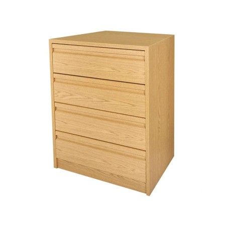 Cajonera Armario Montada Roble 4 Cajones 600mm