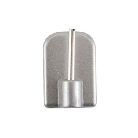 Soporte Adhesivo Cortina Plata (4un)