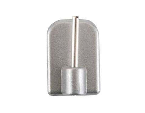 Soporte Adhesivo Cortina Plata (4un)