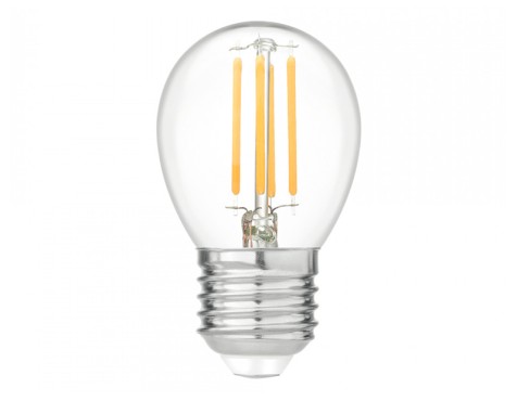Bombilla Led Filamentos Esférica Garza Luz Cálida