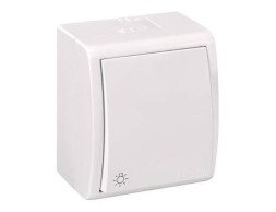 Pulsador Luz Simon Aquarius Blanco