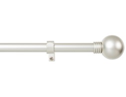 Barra Cortina Extensible Kit Esfera Anella Plata