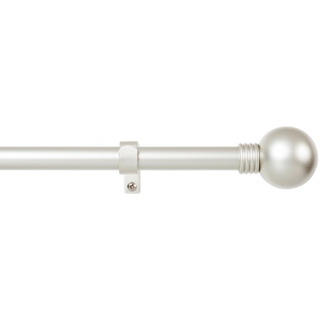 Barra Cortina Extensible Kit Esfera Anella Plata