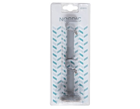 Suport Doble Cortina Gris Nordic