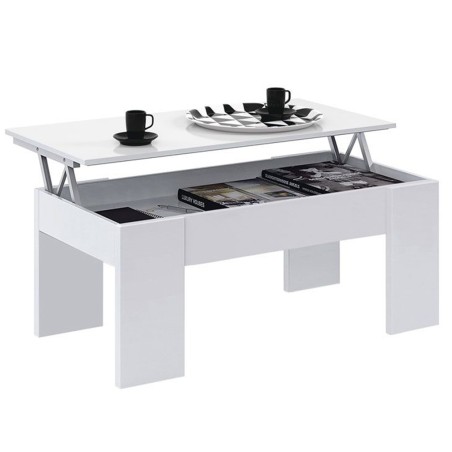 Mesa De Centro Elevable Flow Blanco Artik