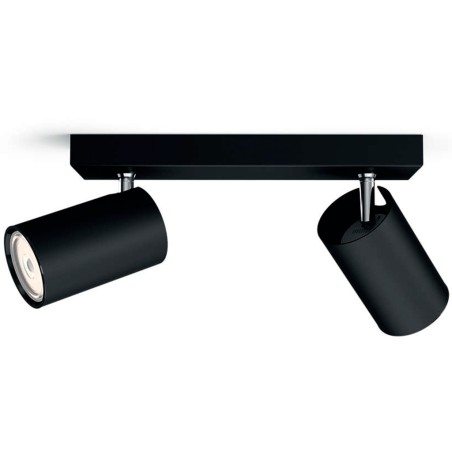 Regleta 2 Focus Philips Kosipo Negre