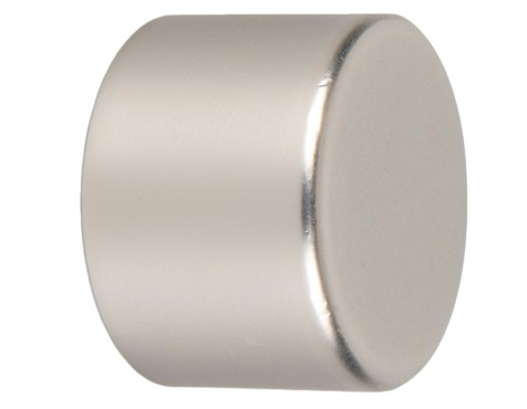 Terminal Cortina Tap Plata Ferro Wood (2un)