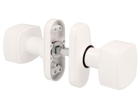 Juego Pomos Puerta Amig 6807 Aluminio