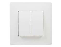 Interruptor Conmutador Doble Legrand Niloé Blanco