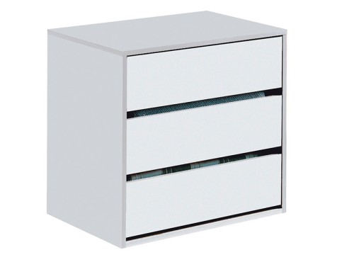 Cajonera Armario 3 Cajones Blanca